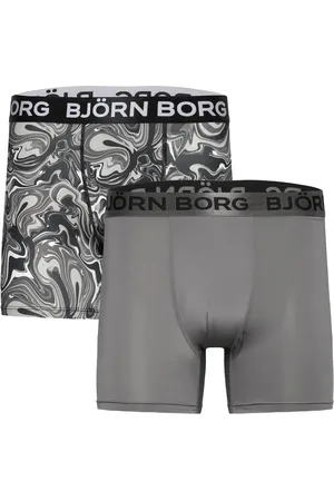Björn Borg Sports Microfiber Boxer 2P Sport Sport Clothing Sport Underwear Sport Boxers Grey