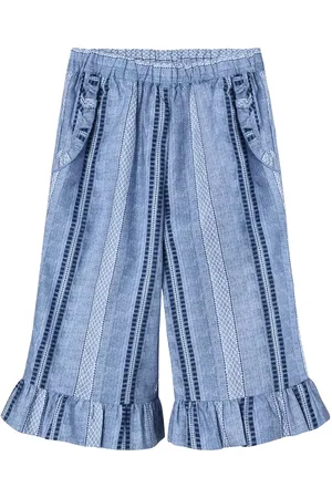 Fliink Amie Ruffle Pant Bottoms Trousers Blue