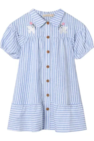 Fliink Vira Ss Dress Dresses & Skirts Dresses Casual Dresses Short-sleeved Casual Dresses Blue