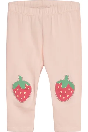 Lindex Leggings Strawberry Patch Bottoms Leggings Pink