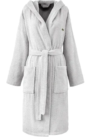Lacoste Lopen Bath Robe Home Textiles Bathroom Textiles Robes Grey