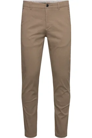 Lindbergh Aop Superflex Chino Pants Bottoms Trousers Chinos Beige