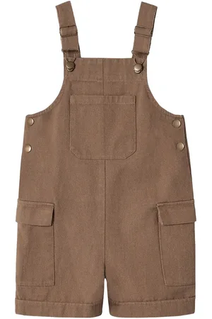 Fliink Duna Cargo Shorts Overall Bottoms Dungarees Brown