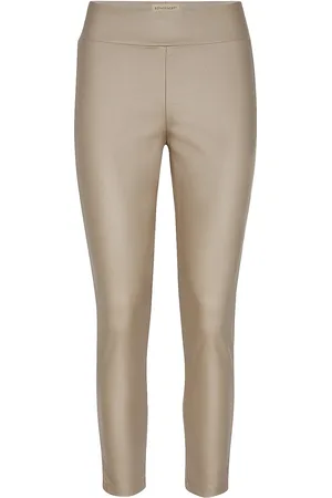 soyaconcept Sc-Pam Bottoms Trousers Leather Leggings-Housut Beige