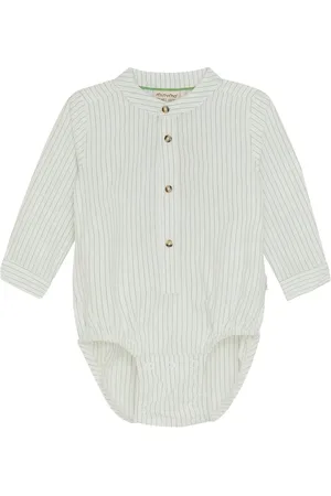 Minymo Body Ls Y/D Bodies Long-sleeved Green