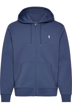 Ralph Lauren Double-Knit Full-Zip Hoodie Tops Sweat-shirts & Hoodies Hoodies Blue