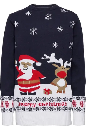Christmas Sweats The Ultimate Christmas Jumper Tops Knitwear Pullovers Blue