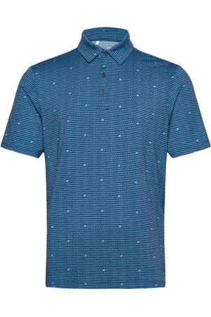 Under Armour Ua Plyoff 3.0 Prntd Polo Lb Sport Sport Clothing Sport Tops Sport Polos Sport Short-sleeved Polos Blue