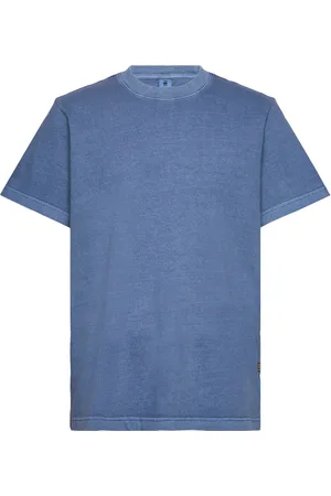 G-Star Overdyed Center Chest Loose R T Tops T-shirts Short-sleeved Blue