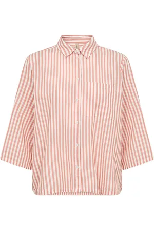 soyaconcept Sc-Rosette Tops Shirts Long-sleeved Pink