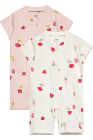 Lindex Pyjamas Romper 2 Pack Aop Pyjama Sie Jumpsuit Haalari Multi/patterned
