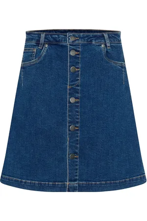 Culture Culea Ami Short Skirt Skirts Knee-length & Midi Skirts Blue