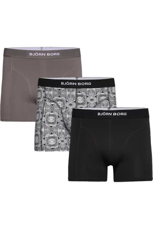 Björn Borg Organic Cotton Stretch Boxer 3P Bokserit Black