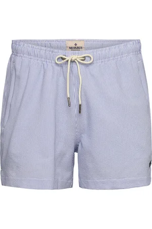 Morris Seersucker Bathing Trunks Uimashortsit Blue