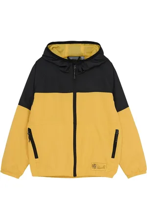 Color Kids Jr. Windbreaker Jacket Outerwear Shell Clothing Shell Jacket Yellow