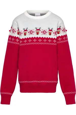 Christmas Sweats The Adorable Christmas Sweater Kids Tops Knitwear Pullovers Red