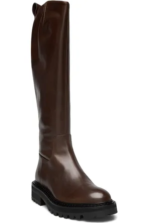Billi Bi Long Boots Korkeavartiset Saapikkaat Brown