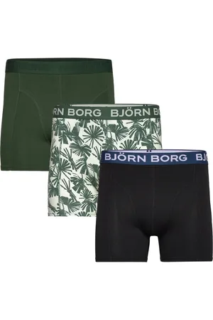 Björn Borg Cotton Stretch Boxer 3P Bokserit Green