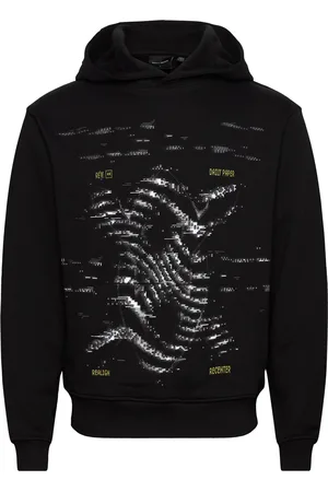 Daily paper Rewind Over D Hoodie Designers Sweat-shirts & Hoodies Hoodies Black