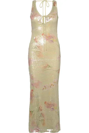 Bardot Eloda Sequin Midi Dress Polvipituinen Mekko White