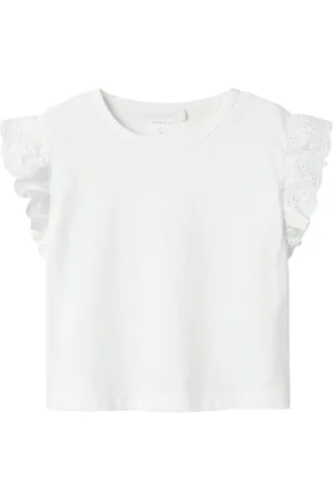 NAME IT Nmfhrejaine Capsl Short Nreg Top Pb Tops T-shirts Sleeveless White