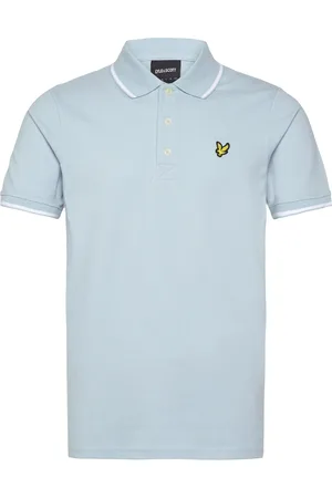Lyle & Scott Tipped Polo Shirt Tops Polos Short-sleeved Blue