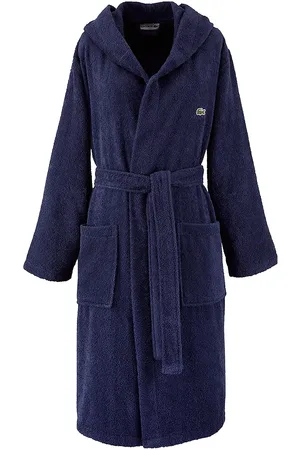 Lacoste Lopen Bath Robe Home Textiles Bathroom Textiles Robes Navy