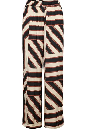 soyaconcept Sc-Roja Bottoms Trousers Straight Leg Multi/patterned