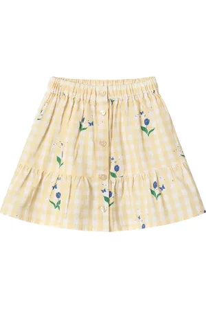 Fliink Agnes Flower Skirt Dresses & Skirts Skirts Short Skirts Yellow