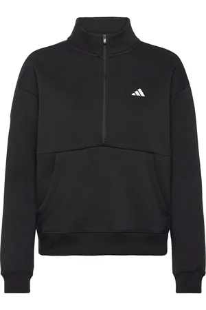 adidas W C Qrt Z Jkt Sport Sport Clothing Sport Sweat-shirts & Hoodies Sport Sweat-shirts Black