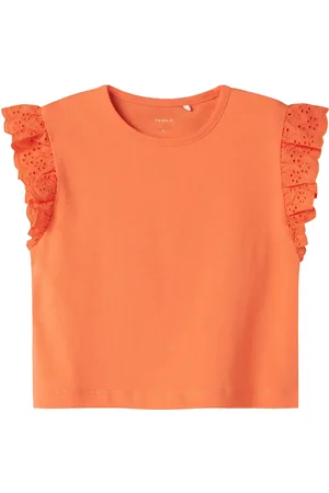 NAME IT Nmfhrejaine Capsl Short Nreg Top Pb Tops T-shirts Sleeveless Orange