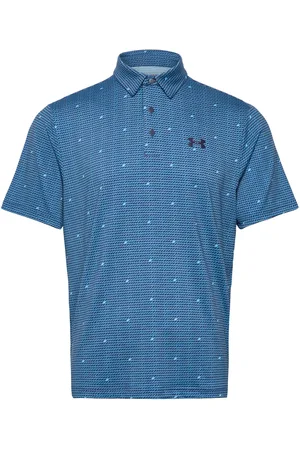 Under Armour Ua Playoff 3.0 Printed Polo Sport Men Sport Clothing Sport Tops Sport Polos Sport Short-sleeved Polos Blue