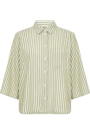 soyaconcept Sc-Rosette Tops Shirts Long-sleeved Green
