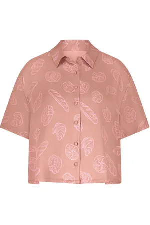 Hunkemöller Jacket Ss Vis Satin Toppi Pink
