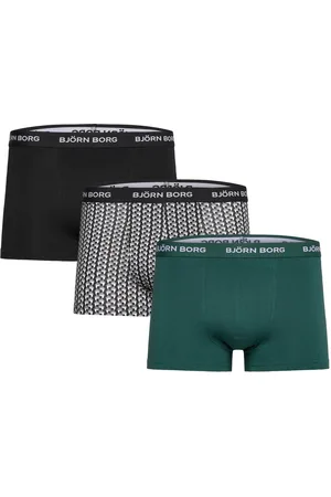 Björn Borg Cotton Stretch Trunk 3P Bokserit Black
