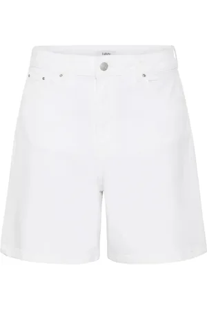 B YOUNG Bylydia Shorts - Bottoms Shorts Denim Shorts White