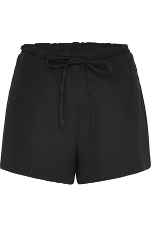 Gina Tricot Gauze Shorts Bottoms Shorts Casual Shorts Black