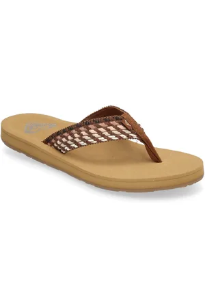 Roxy Porto Rope Sport Summer Shoes Sandals Flip Flops Brown