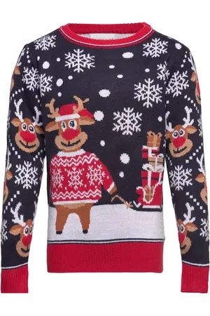 Christmas Sweats The Bringing Christmas Gifts Sweater Kids Tops Knitwear Pullovers Multi/patterned