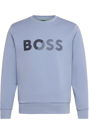 HUGO BOSS Salbo Tape Logo Sport Men Sport Clothing Sport Sweat-shirts & Hoodies Sport Sweat-shirts Blue