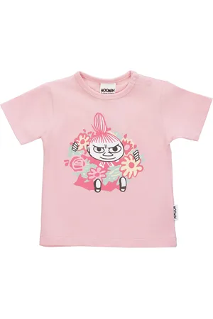 Mumin Mys Krans T-Shirt Tops T-shirts Short-sleeved Pink