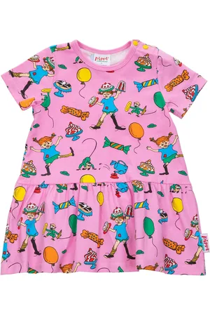 Martinex Fest Pippi Klänning Dresses & Skirts Dresses Baby Dresses Short-sleeved Baby Dresses Purple