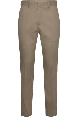 GANT Slim Cot/Linen Suit Pants Bottoms Trousers Formal Brown