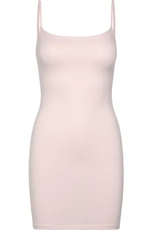 Gina Tricot Basic Mini Slip Dress Lyhyt Mekko Pink