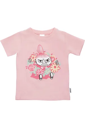 Mumin Mys Krans T-Shirt Tops T-shirts Short-sleeved Pink