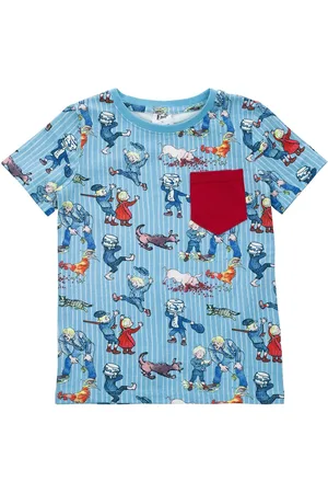 Martinex Nya Hyss T-Shirt Tops T-shirts Short-sleeved Blue