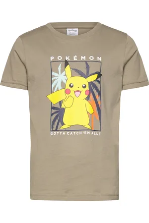 Lindex Top Ss Pokemon Tops T-shirts Short-sleeved Khaki Green