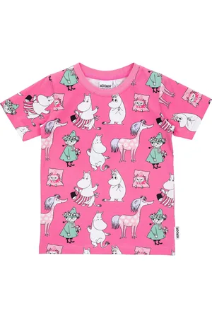 Mumin Tjejgäng T-Shirt Tops T-shirts Short-sleeved Pink