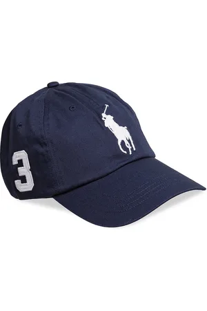 Ralph Lauren Classic Sport Cap W/ Big Pp Accessories Headwear Caps Blue