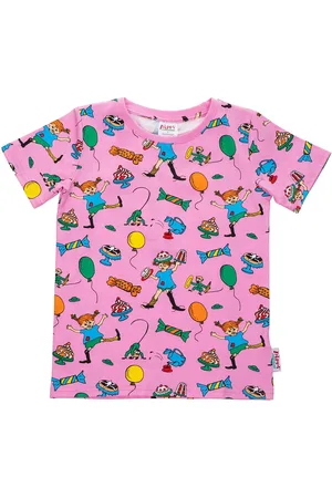 Martinex Fest Pippi T-Shirt Tops T-shirts Short-sleeved Pink